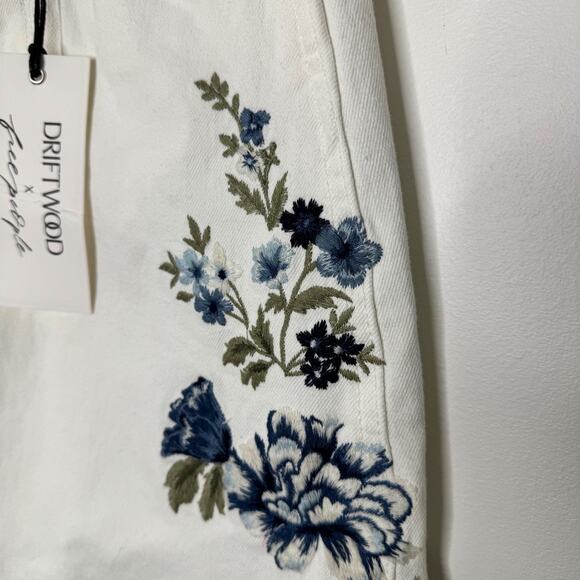 Driftwood x Free People Bluebell Fleur Denim Skirt - Picture 3 of 11